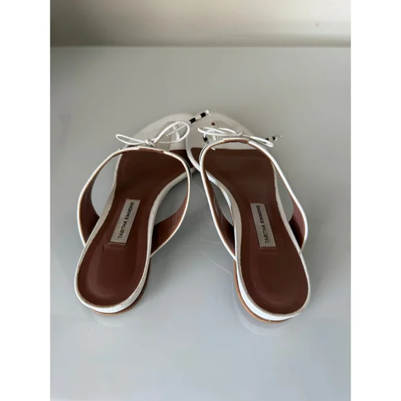 Tabitha Simmons 'Dara' Black/White Sandals, Sz 37 EU / 7 US - Picture 4 of 7